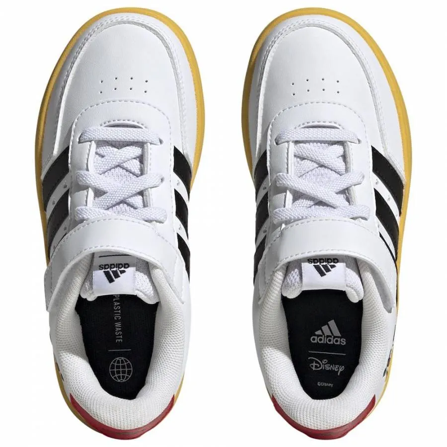 ADIDAS BREAKNET IG7163  X DISNEY MICKEY MOUSE SHOES KIDS CLOUD WHITE/CORE BLACK
